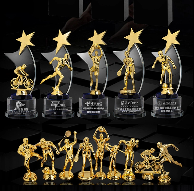 Wholesale Custom Engraving UAE Clear Acrylic Souvenir Wooden Plaque Enamel Medal Glass Crystal Diamond Star Armwrestling Golf Metal Corporate Sport Trophy Award